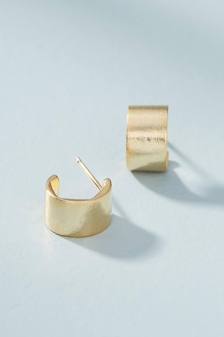 Anthropologie Ginger Hugger Hoop Earrings