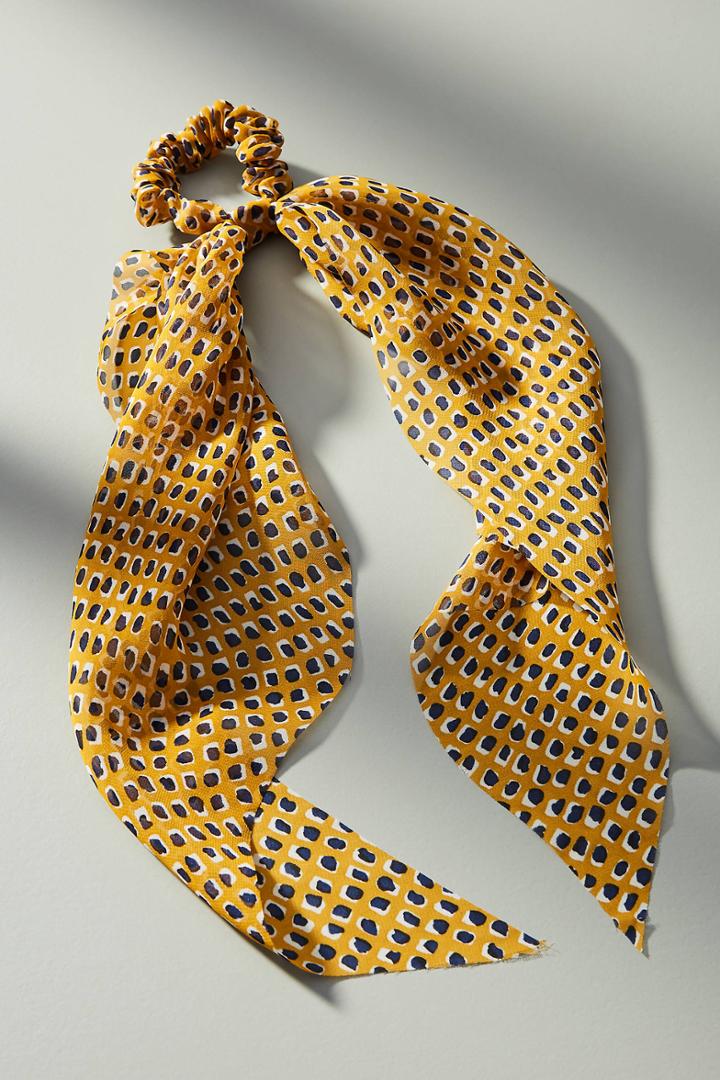 Anthropologie Speckled Scarf Hair Tie