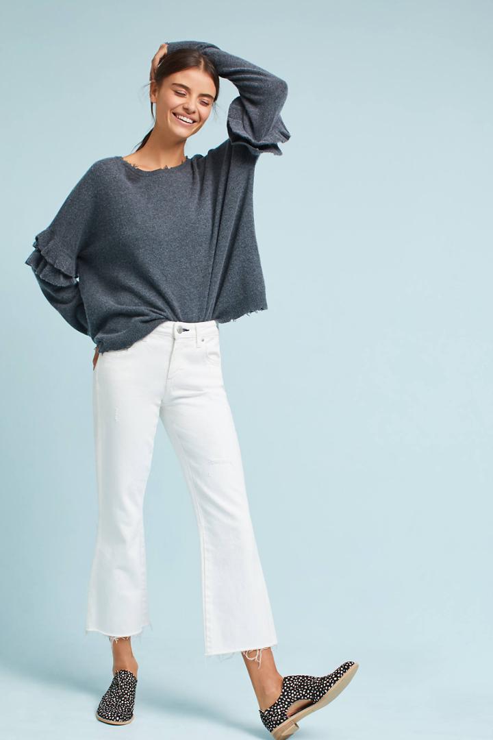 Amo Mid-rise Cropped Flare Jeans