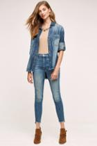 Mother Stunner High-rise Frayed Ankle Jeans