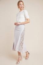 Byron Lars Floral Midi Skirt