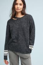 Moth Striped Bell-sleeve Pullover