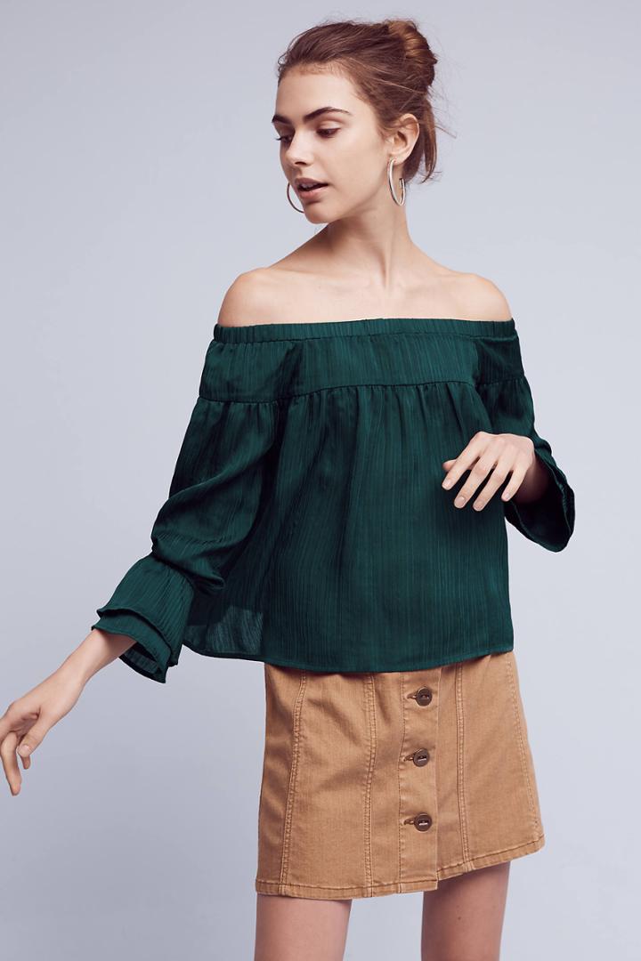 Anthropologie Toulon Off-the-shoulder Top