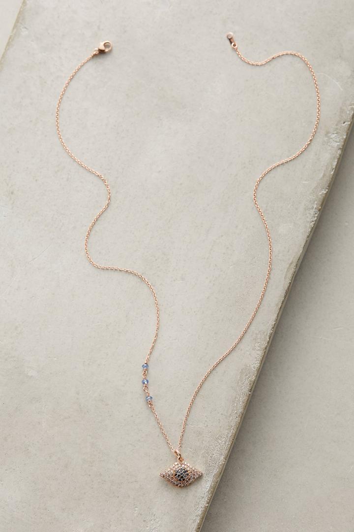 Ela Rae Sapphire Eye Charm Pendant