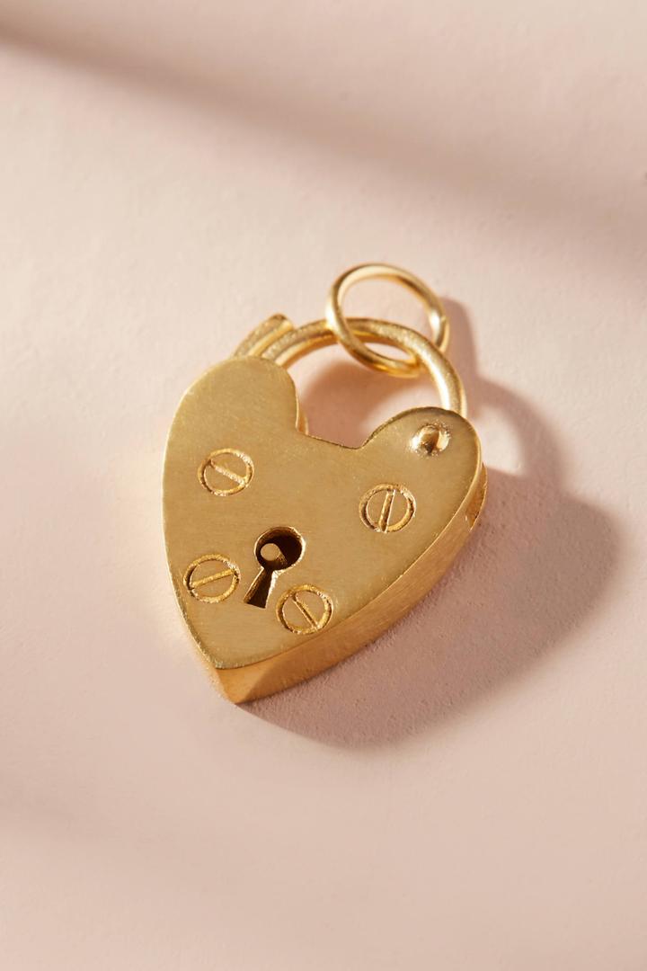 Anthropologie Locked Heart Charm