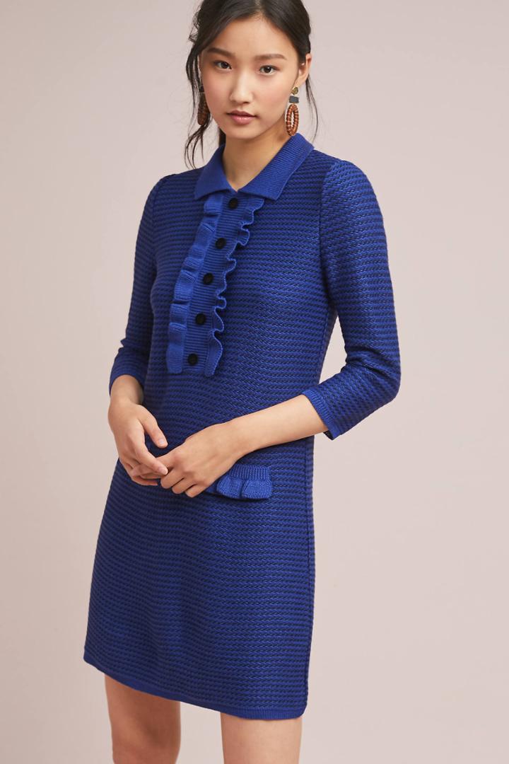 Aldomartins Collared Sweater Dress