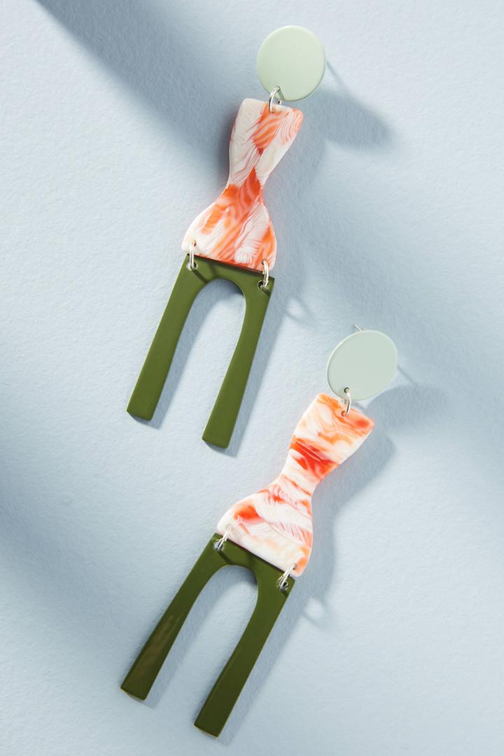 Bianca Mavrick Faro Fork Drop Earrings