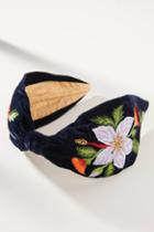 Anthropologie Daylily-embroidered Headband