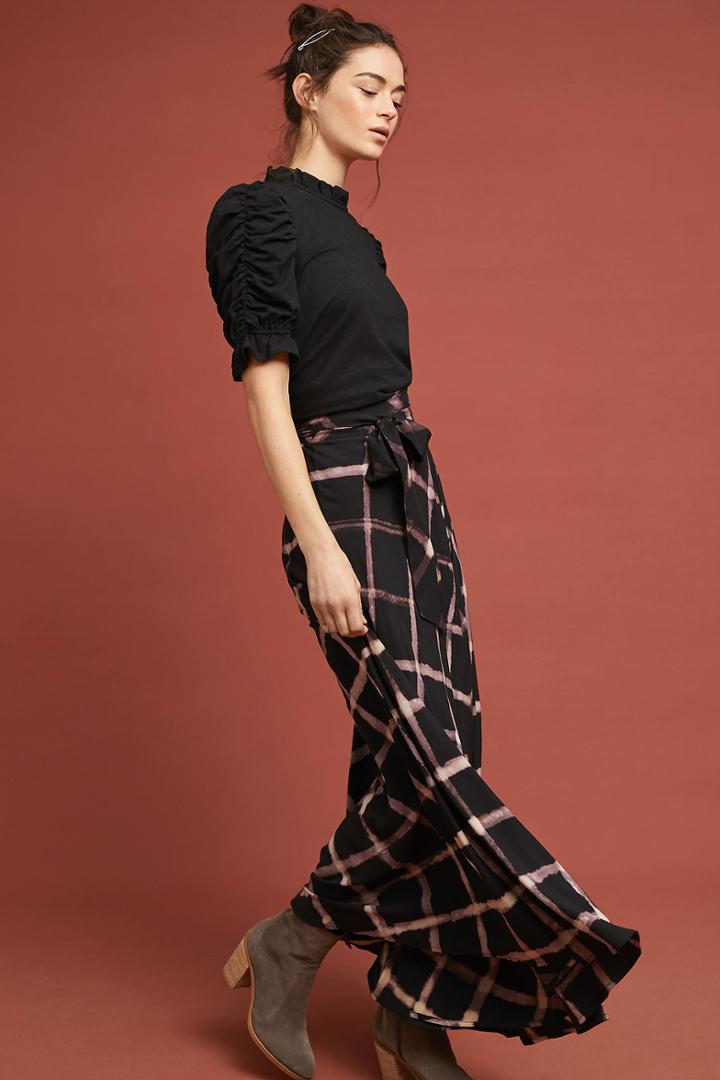The Odells Plaid Wrap Skirt