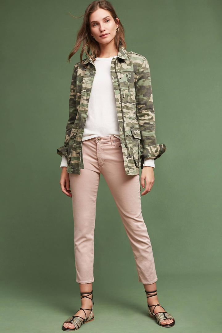 Ag Prima Mid-rise Sateen Skinny Ankle Jeans