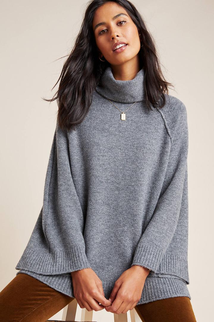 Michael Stars Evie Cowl Neck Poncho