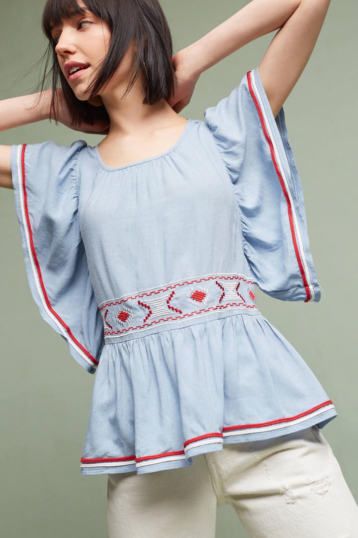 Chloe Oliver Harley Embroidered Blouse