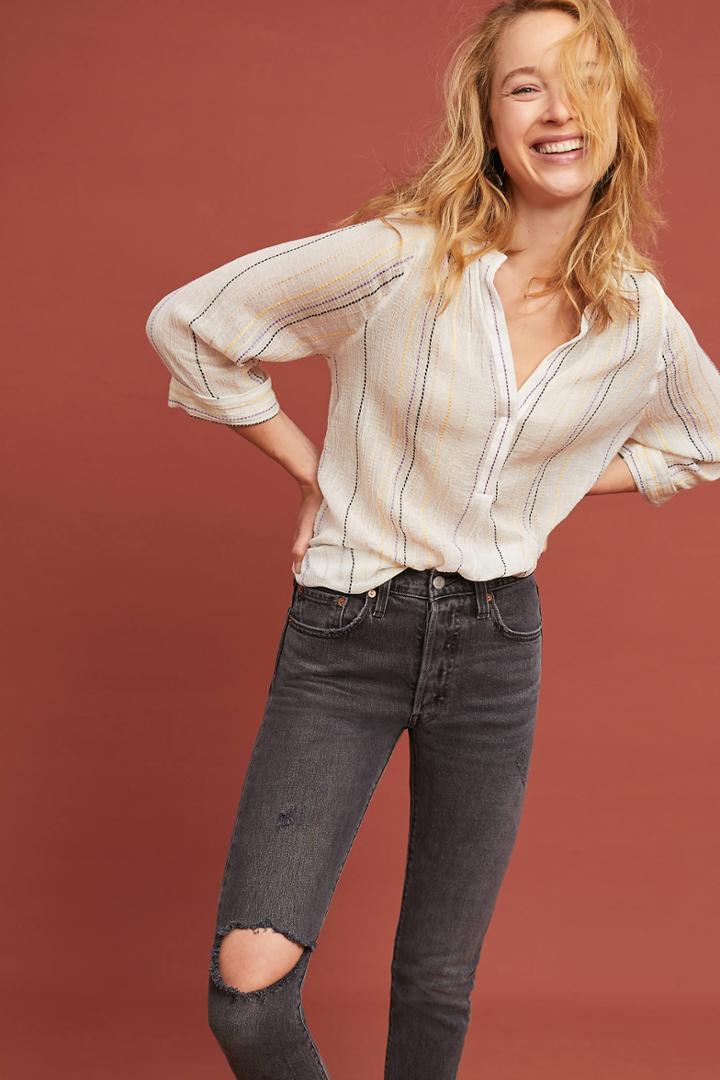 Michael Stars Textured Stripe Tunic