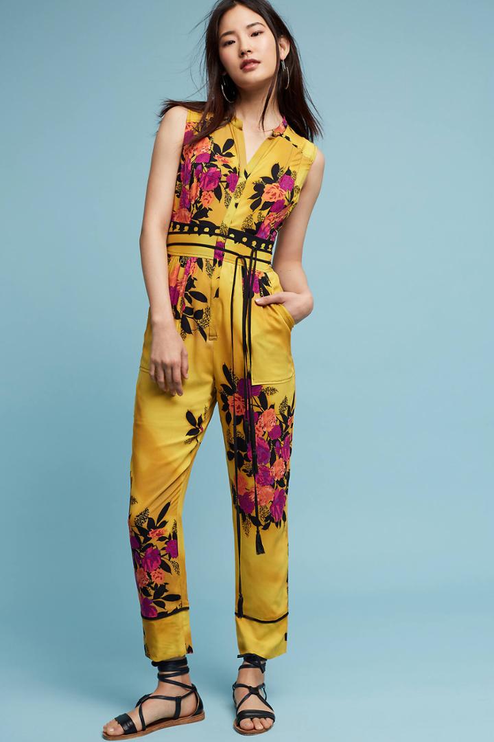 Tracy Reese Amber Floral Jumpsuit