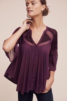 Meadow Rue Surya Burnout Top