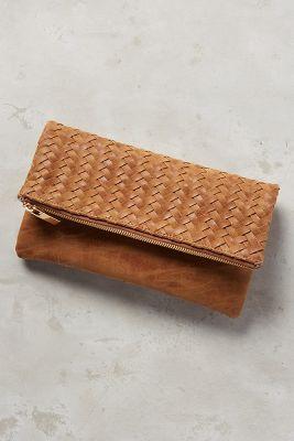 Anthropologie Amitie Vegan Leather Clutch