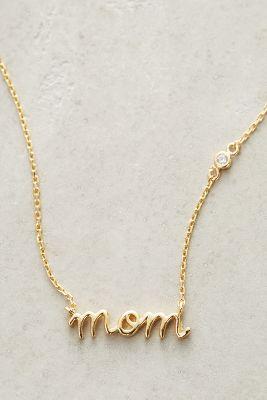 Anthropologie Mom Necklace