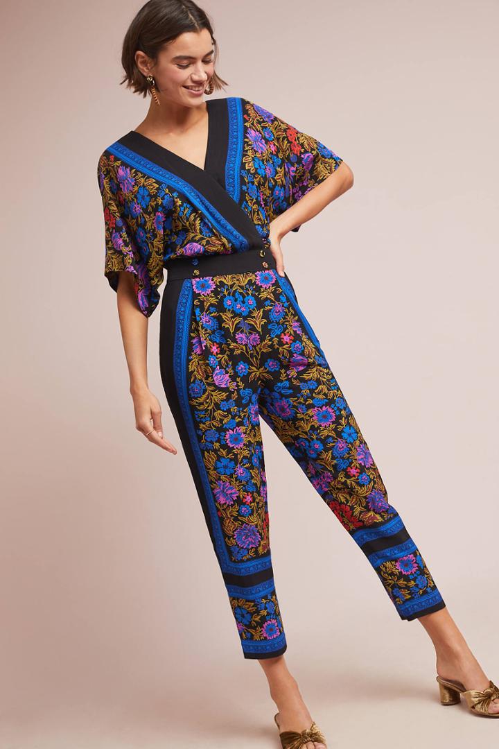 Ett:twa Scarf-printed Jumpsuit