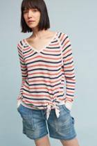 Shae Knotted & Striped Pullover