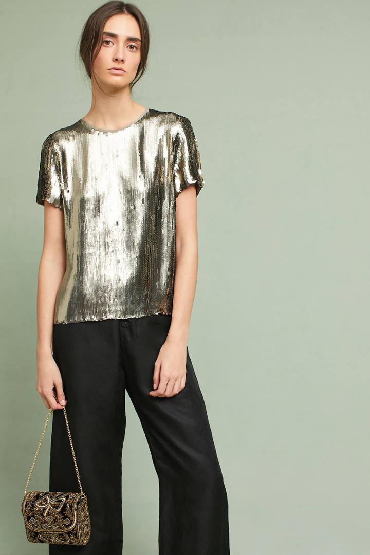 Chan Luu Sequin Sparkle Tee