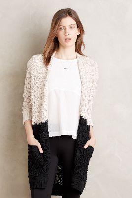 La Fee Verte Colorblock Cocoon Cardigan