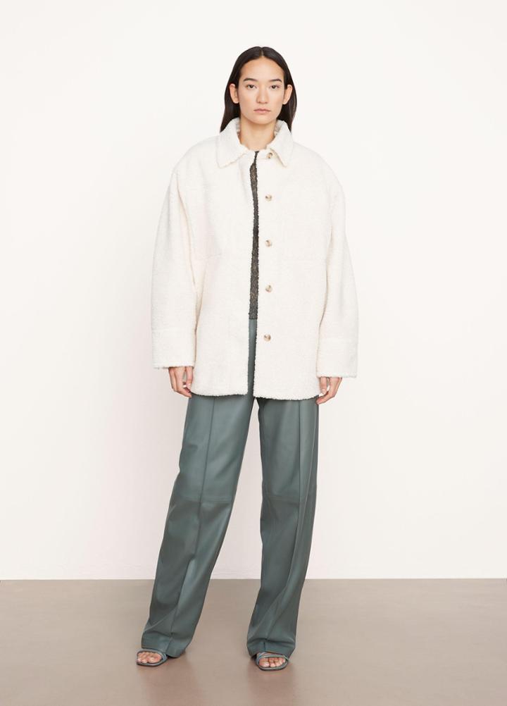 Vince Oversized Sherpa Shirt Jacket