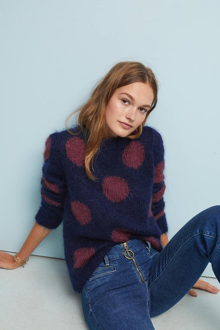 Ag Jeans Ag The Ansley Polka Dot Sweater
