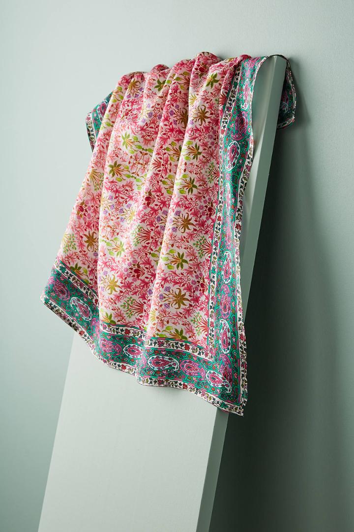 Anthropologie Begonia Silk Bandana