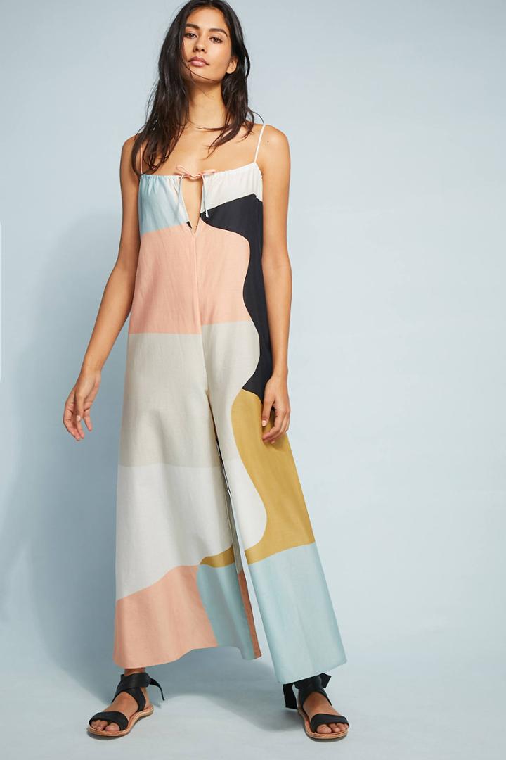 Mara Hoffman Pastel Colorblocked Jumpsuit