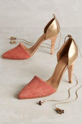 Huma Blanco Maribela Heels Light Red