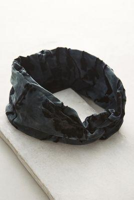 Anthropologie Velvet Burnout Turban