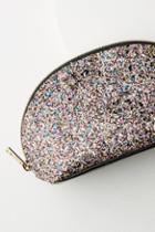 Anthropologie Glittering Cosmetic Bag