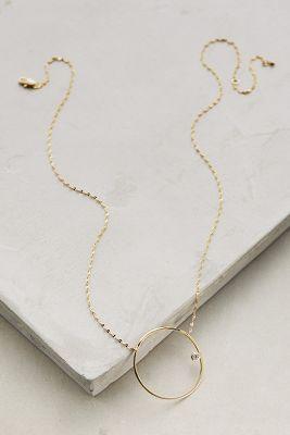 Anthropologie Full Circle Pendant Necklace