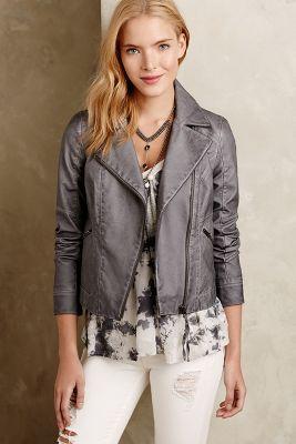 Hei Hei Perfed Vegan Leather Moto Jacket