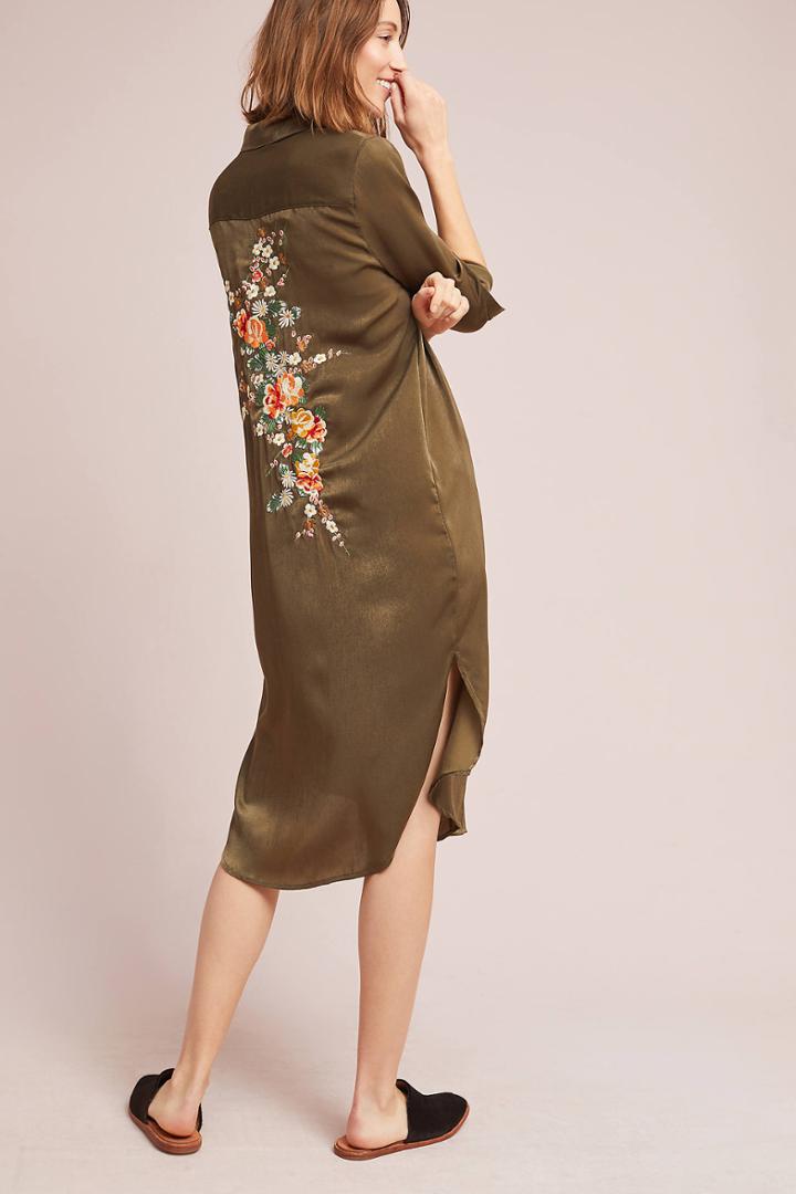 Whispers Batram Embroidered Shirtdress