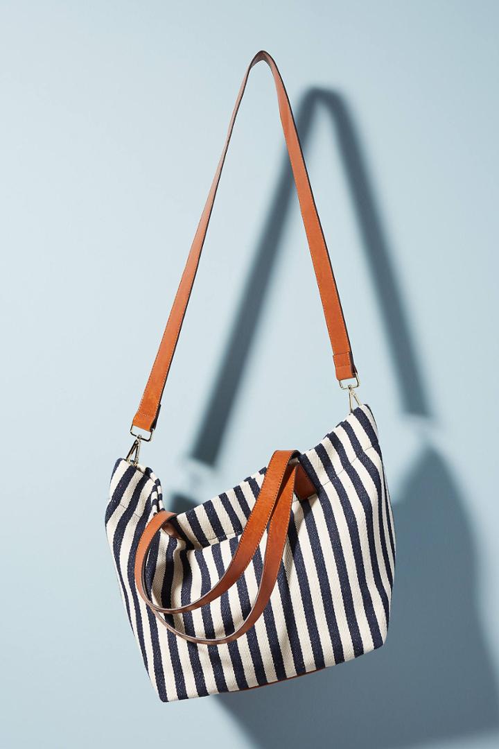 Anthropologie Myrtle Striped Tote