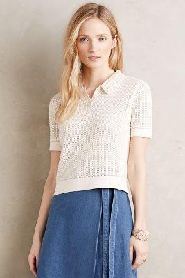 Monogram Margarite Crochet Pullover