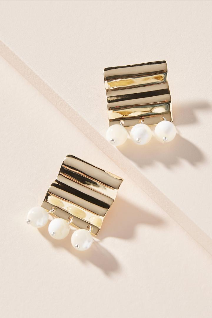 Luiny Onda + Madre Drop Earrings