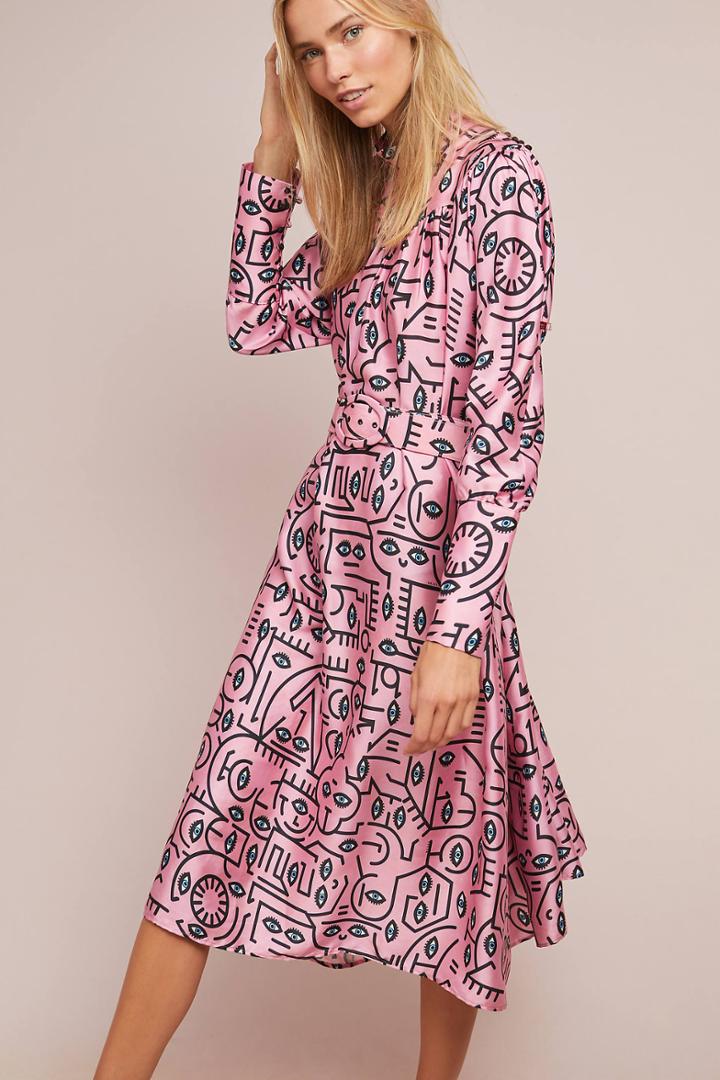 Delfi Anna Eye Print Dress