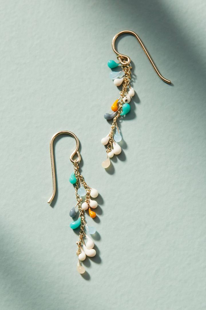 Jess Panza Glass Spiral Drop Earrings