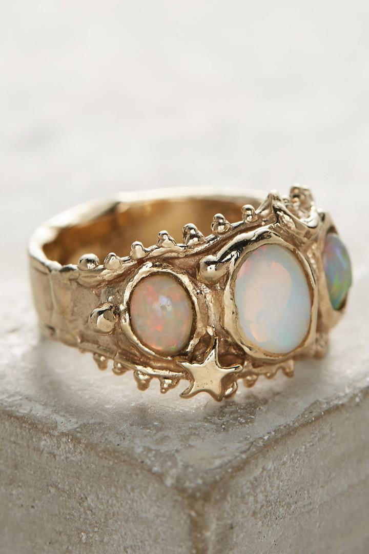 Millie Savage Opal Trio Ring