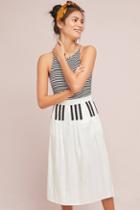 Samantha Pleet Pleated Piano Midi Skirt