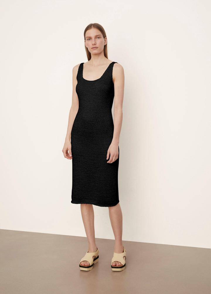 Vince Textured Square Neck Dress