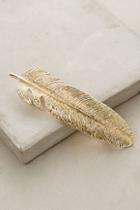 Anthropologie Gilded Feather Barrette
