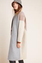 Theriver By Jtw Soren Colorblocked Wool Coat