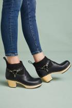 Swedish Hasbeens Rivet Platform Clog Boots