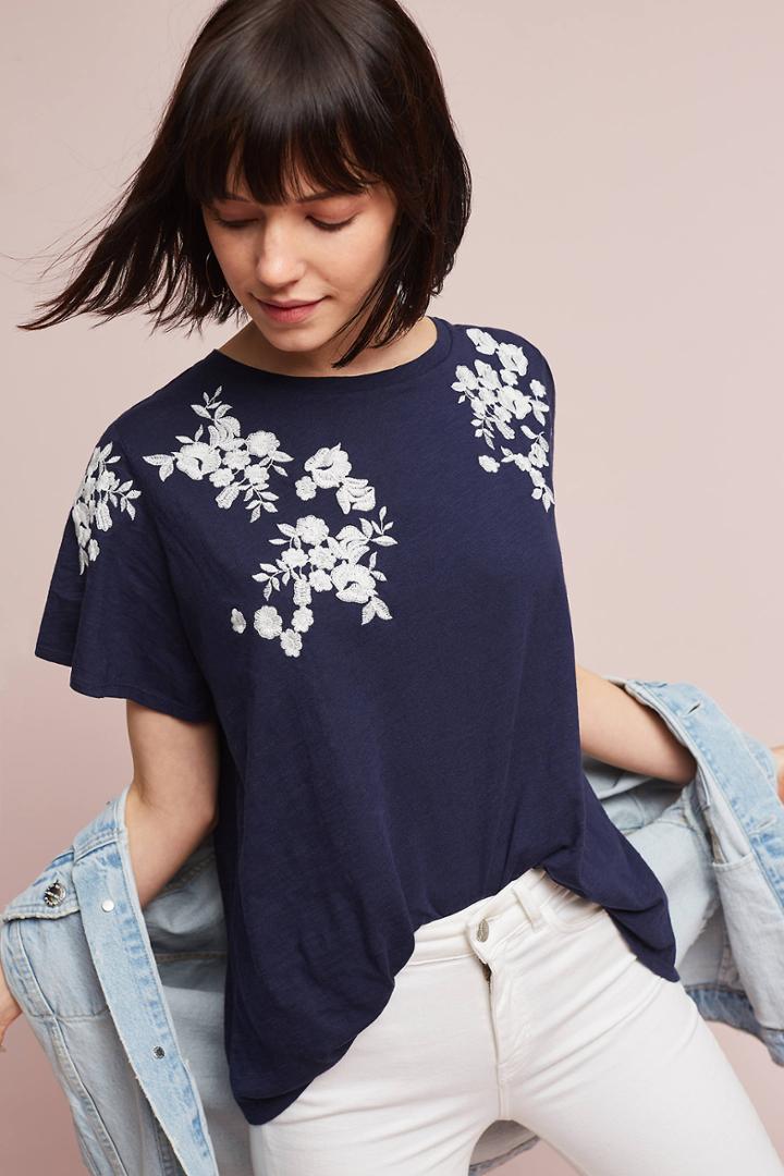 Akemi + Kin Sasha Embroidered Top