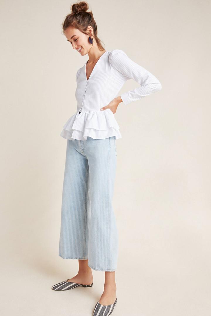 Yumi Kim Imogen Ruffled Peplum Blouse