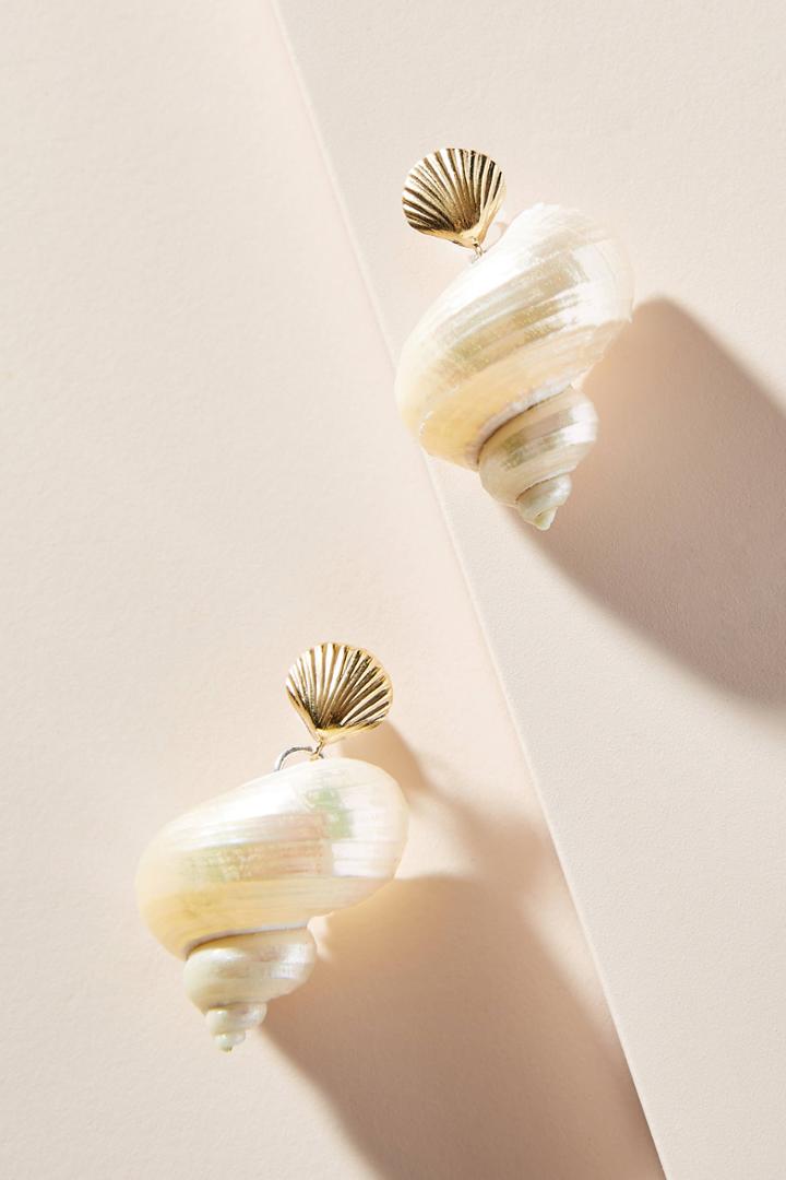 Luiny Concha + Caracol Drop Earrings