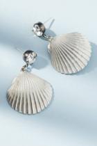 Venessa Arizaga Shiny Shell Drop Earrings